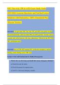 NSC First Aid&comma; CPR & AED Exam Study Guide 2025&sol;2026 Accurate Questions and Verified Correct Solutions with Rationales &vert;&vert; 100&percnt; Guaranteed Pass <Recent Version> 