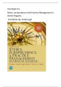 Test Bank for Ethics&comma; Jurisprudence and Practice Management in Dental Hygiene 3rd Edition by Kimbrough latest 2026 graded A&plus;