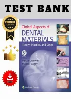 Test Bank for Clinical Aspects of Dental Materials&comma; 5th Edition &lpar;Gladwin & Bagby&rpar; &vert; Complete Chapters 1&ndash;37 &vert; 2025 Edition