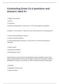 Contracting Exam &num;1-4 questions and answers rated A&plus;