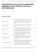 WGU D669 Exam fully solved & updated 2025-2026&lpar;latest version verified for accuracy&rpar; &vert; 20242025Latest&excl;&excl;