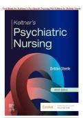 Test Bank for Keltner’s Psychiatric Nursing 9th Edition by Debbie Steele | Verified NGN Questions & Answers | 2025/2026 Updated | Rated A+