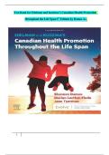 Test Bank for Edelman and Kudzma&rsquo;s Canadian Health Promotion Throughout the Life Span &ndash; 1st Edition by Dames &vert; Complete Exam Preparation Material
