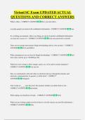 Virtual SC Exam UPDATED ACTUAL  QUESTIONS AND CORRECT ANSWERS