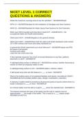 NICET LEVEL 1 CORRECT QUESTIONS & ANSWERS