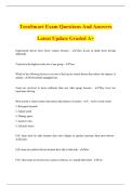 TeenSmart Exam Questions And Answers Latest Update Graded A&plus;