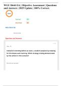 WGU D644 OA &vert; Objective Assessment &vert; Questions  and Answers &vert; 2025 Update &vert; 100&percnt; Correct&period;