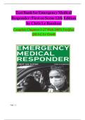 Test bank for Emergency medical responder first on scene 12th edition by Chris Le Baudour&comma; Kaitlyn Laurelle&comma; Keith Wesley All Chapters 1-27 Complete &lbrack;2025&excl;&excl;&excl;&rsqb;