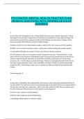 PSYCHIATRIC-MENTAL HEALTH PRACTICE EXAM &lpar;HESI---&rpar; QUESTIONS WITH VERIFIED&comma;DETAILED ANSWERS