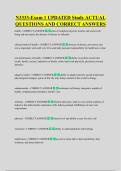 N3333-Exam 1 UPDATED Study ACTUAL  QUESTIONS AND CORRECT ANSWERS