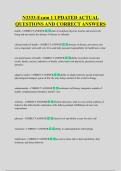 N3333-Exam 1 UPDATED ACTUAL  QUESTIONS AND CORRECT ANSWERS
