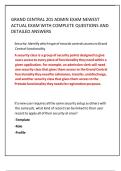 GRAND CENTRAL 201 ADMIN EXAM NEWEST ACTUAL EXAM WITH COMPLETE QUESTIONS AND DETAILED ANSWERS 