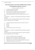 TEST BANK FOR ACCOUNTING INFORMATION SYSTEM  1ST EDITION BY ARLINE SAVAGE A&plus;
