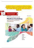 Test Bank for Pearson&rsquo;s Comprehensive Medical Assisting&comma; 5th Edition by Kristiana Sue M&period; Routh&comma; Diana Garza&comma; Jennifer Lam&eacute;&comma; Joseph J&period; Mistovich&comma; Jahangir Moini & Jamie Nguyen &vert; Complete Chapters 1&ndash;57&comma; Verified Latest Edition