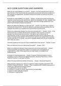 ACO CORB QUESTIONS AND ANSWERS
