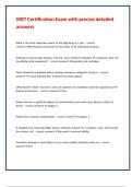 WRT Certification Exam with precise detailed answers