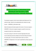 NURS 215 Pathophysiology Exam 3 &lpar;50&plus; Questions&rpar; &ndash; Endocrine&comma; Diabetes&comma; GI Disorders