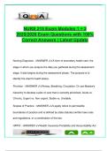 NURS 215 Exam Modules 1 & 2 &lpar;40&plus; Questions&rpar; &ndash; Nursing Fundamentals&comma; Ethics&comma; Care Priorities