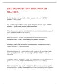 D307 EXAM QUESTIONS WITH COMPLETE SOLUTIONS