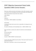 D307 Objective Assessment Study Guide Questions With Correct Answers
