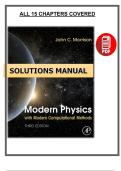 Solutions Manual &ndash; Modern Physics with Modern Computational Methods &lpar;3rd Ed&rpar; Morrison