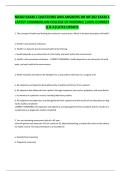 NR302 EXAM 1 QUESTIONS AND ANSWERS OR NR 302 EXAM 1 LATEST CHAMBERLAIN COLLEGE OF