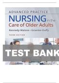 TEST BANK For Kennedy-Malone&comma; Advanced Practice Nursing in the Care of Older Adults 3rd Edition Verified Chapters 1 - 23&comma; Complete Newest Version
