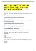 MTTC 106 CHAPTER 7-9 EXAM QUESTIONS WITH CORRECT DETAILED ANSWERS 