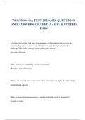 WGU D664 OA TEST 2025-2026 QUESTIONS AND ANSWERS GRADED A&plus; GUARANTEED PASS