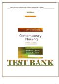 Contemporary Nursing&colon; Issues&comma; Trends&comma; and Management &ndash; Complete Test Bank &lpar;8th Edition&comma; Cherry&rpar;
