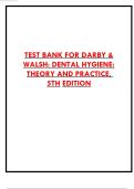 Dental Hygiene&colon; Theory and Practice &ndash; Complete Test Bank &lpar;5th Edition&comma; Darby & Walsh&rpar;