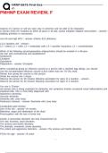 PMHNP EXAM REVIEW&comma; F