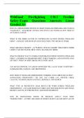Wildland Firefighting Course S-190&sol;S-130 Exam Questions And Answers Latest Update Graded A&plus;