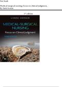 Test Bank for Medical-Surgical Nursing&colon; Focus on Clinical Judgment&comma; 3rd Edition by Linda Honan&comma; Verified Complete Chapters&vert;&vert; Newest Version 2026