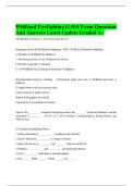 Wildland Firefighting G-014 Exam Questions And Answers Latest Update Graded A&plus;