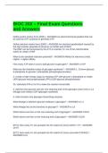 BIOC 202 &ndash; Final Exam Questions and Answers