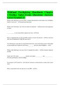Wildland Firefighting Handbook Chapter 1 Fireline Safety Exam Questions Answers Latest Graded A&plus;
