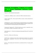 Wildland Firefighting Looking In Looking Out 1 Exam Questions Answers Latest Graded A&plus;