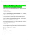Wildland Firefighting Operations Exam Questions Answers Latest Graded A&plus;