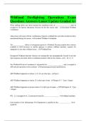 Wildland Firefighting Operations Exam Questions Answers Latest Update Graded A&plus;