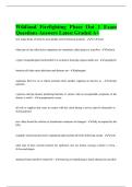 Wildland Firefighting Phase Out 1 Exam Questions Answers Latest Graded A&plus;