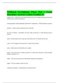 Wildland Firefighting Phase Out 1 Exam Questions Answers Latest Graded A&plus;