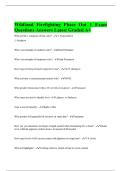 Wildland Firefighting Phase Out 1 Exam Questions Answers Latest Graded A&plus;