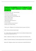 Wildland Firefighting S-212 Chainsaw Exam Questions And Answers Latest Update Graded A&plus;