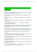 BMSC 200 Final Exam Questions and Answers