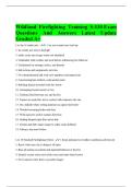 Wildland Firefighting Training S-130 Exam Questions And Answers Latest Update Graded A&plus;