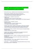 BMSC 200 Module 5 Protein Function Exam Questions and Answers