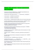 BMSC 200 Module 7 Exam Questions and Answers