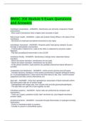 BMSC 200 Module 9 Exam Questions and Answers