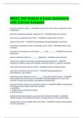 BMSC 200 Module 9 Exam Questions with Correct Answers